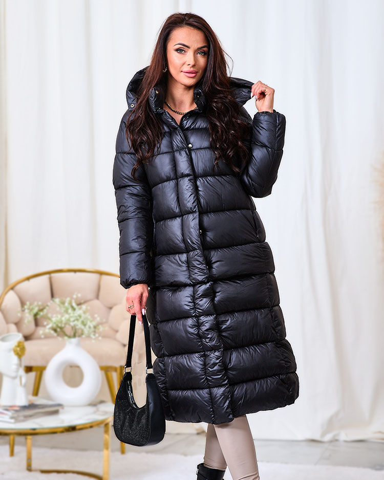 Royalfashion Черно дамско зимно яке