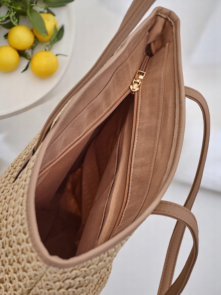 Royalfashion Голяма сламена дамска чанта Solea Bag