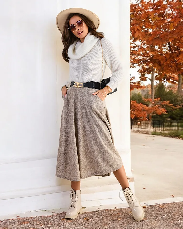 Дамска миди пола на Royalfashion