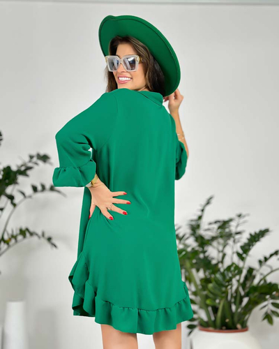 Royalfashion Дамска oversize рокля с волан