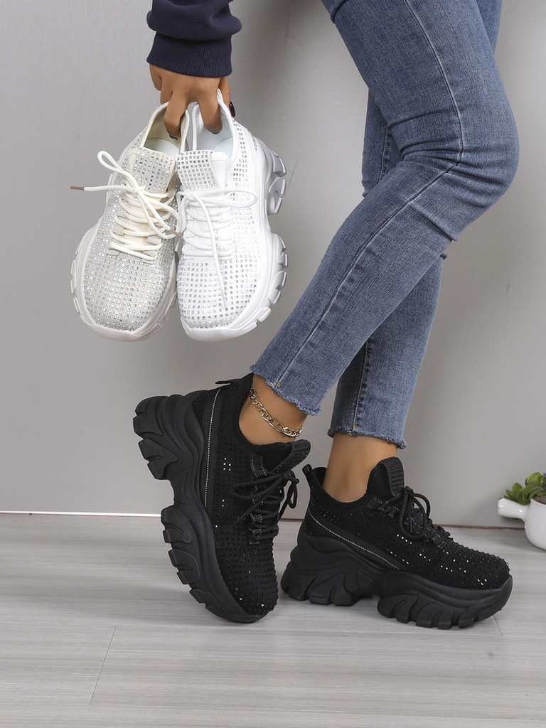 Royalfashion Дамски спортни кецове с камъчета Blysco