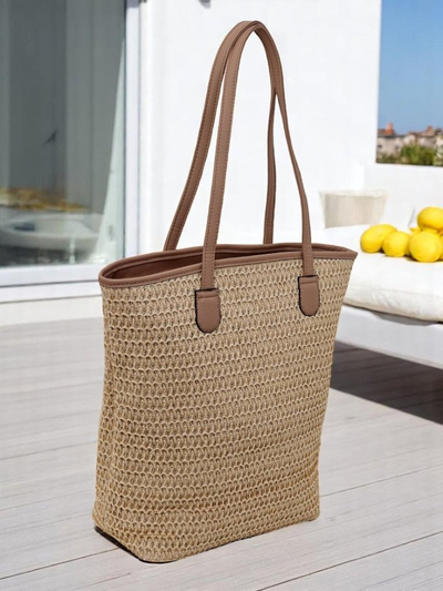 Royalfashion Голяма сламена дамска чанта Solea Bag