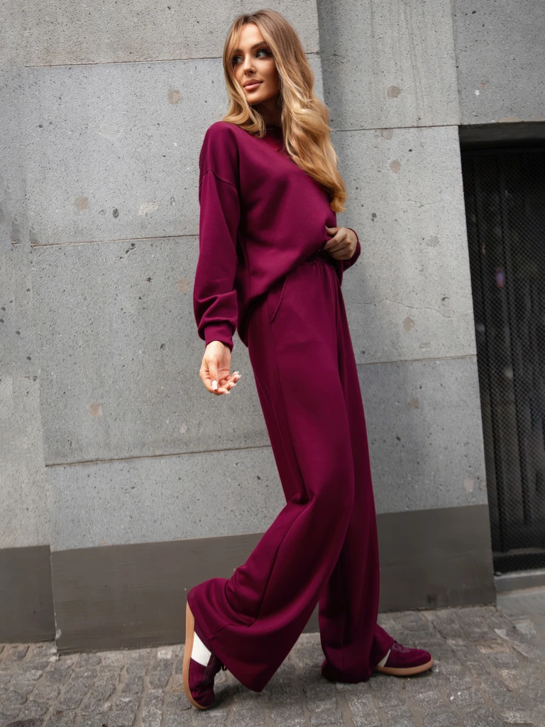 Royalfashion Дамски вискозен комплект спортен екип FlowFit