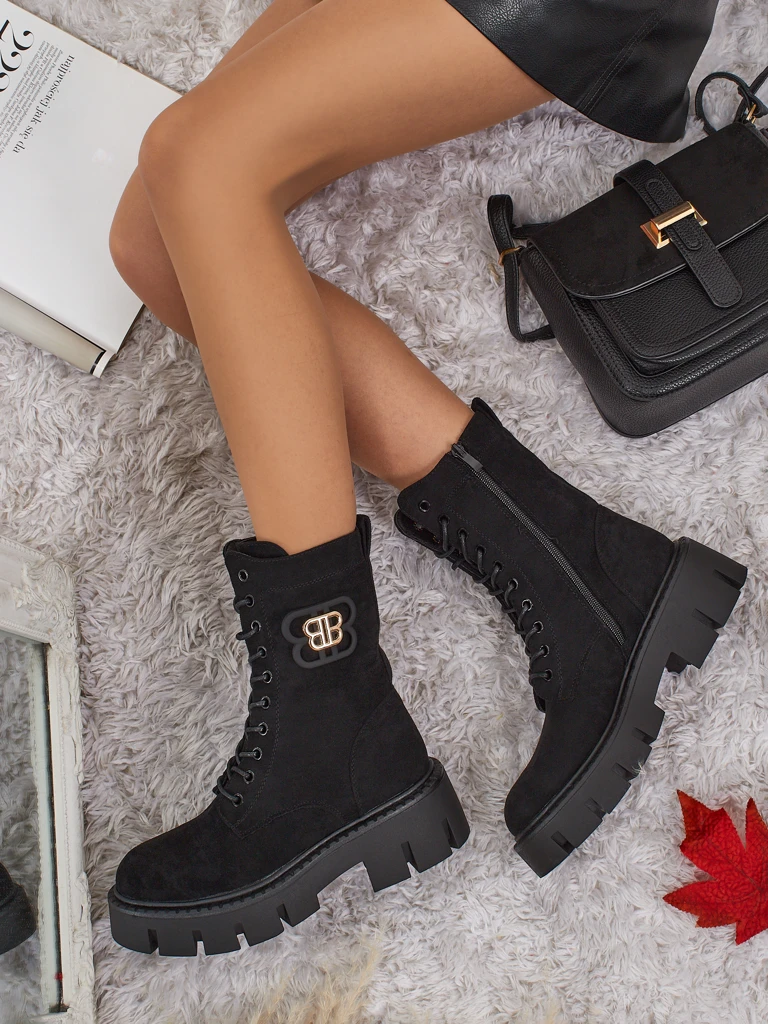 Royalfashion Дамски боти тип работнически Milloze