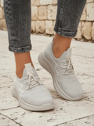 Aurelia Bianca – бели дамски сникърси Royalfashion на равна подметка