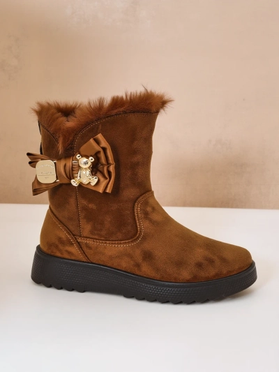 Royalfashion Женски снежни ботуши с панделка Kiebbi