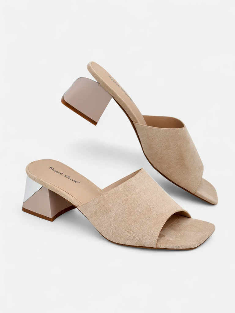 Дамски чехли Royalfashion с декоративни токчета Vollatie