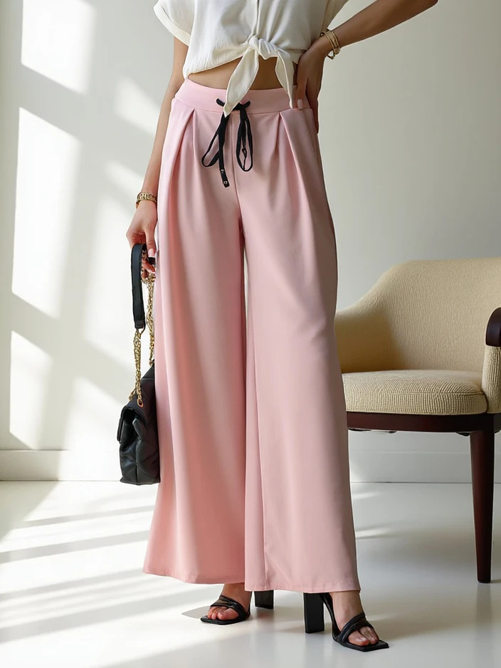 Royalfashion Широки дамски панталони