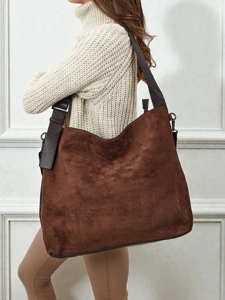 Дамска чанта shopper еко велур Donenn