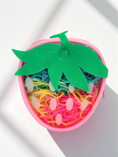 Royalfashion Многоцветни силиконови ластици за коса Ягода