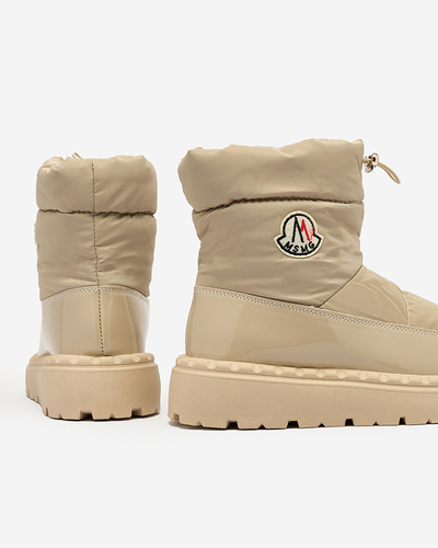 Royalfashion Дамски ботуши за сняг в светлокафяв цвят Ireda