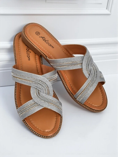 Royalfashion Дамски чехли плетени Woven Breeze