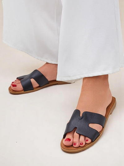 Royalfashion Дамски чехли с равна подметка Ежедневен стил