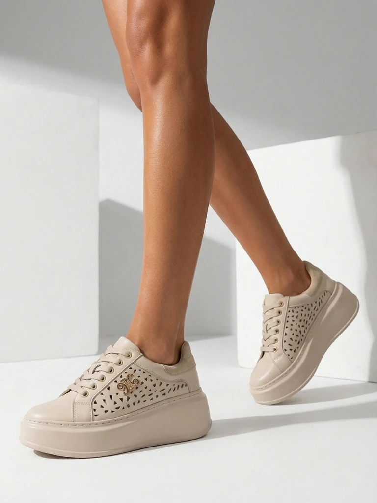 Royalfashion Женски перфорирани спортни маратонки Jovixi