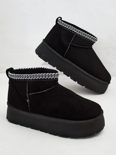 Royalfashion Дамски къси ботуши a'la snow boots Xoalla
