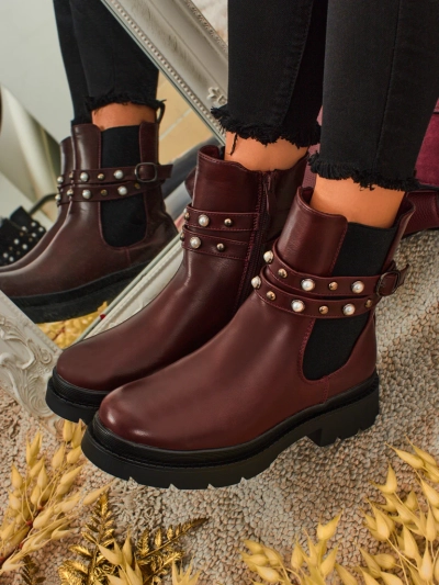 Високи дамски еко кожени боти Pearl Mist