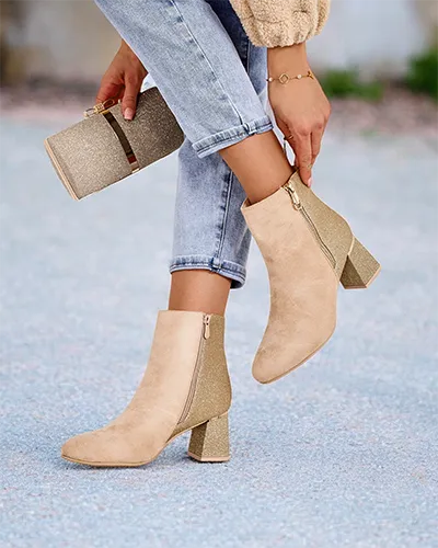 Дамски глезене ботуши от Royalfashion на стилет Боратос