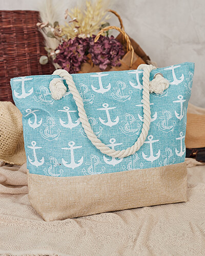 Royalfashion Чанта от плат в празничен десен за рамо