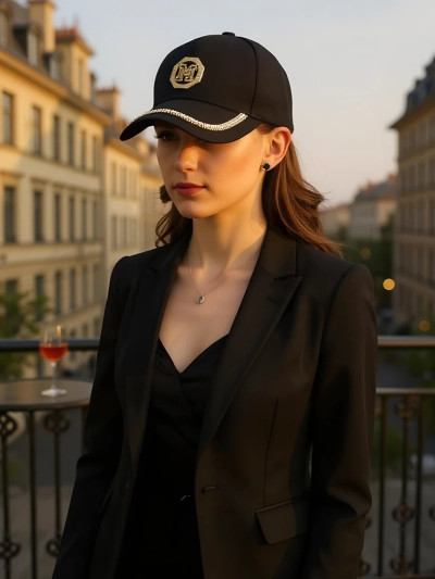 Royalfashion Каскетка с камъни Glam Vibe