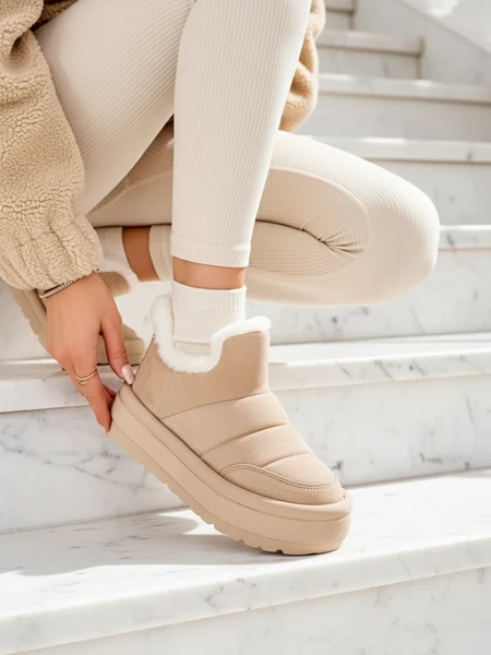 Royalfashion Дамски къси ботуши Zoeno a'la snow boots