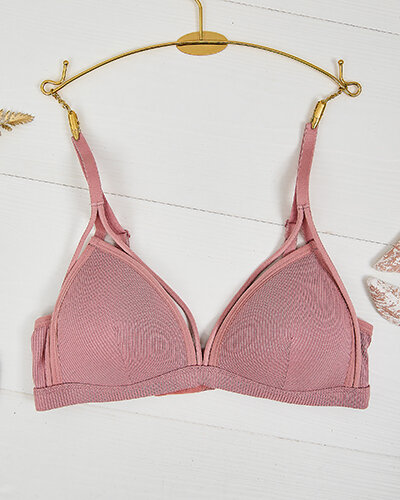 Royalfashion Дамски сутиен с декоративни презрамки