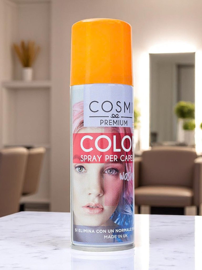 Оцветяващ лак за коса спрей Оранжев