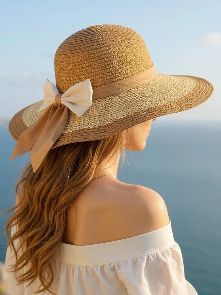 Royalfashion Дамска сламена шапка Lila Grace