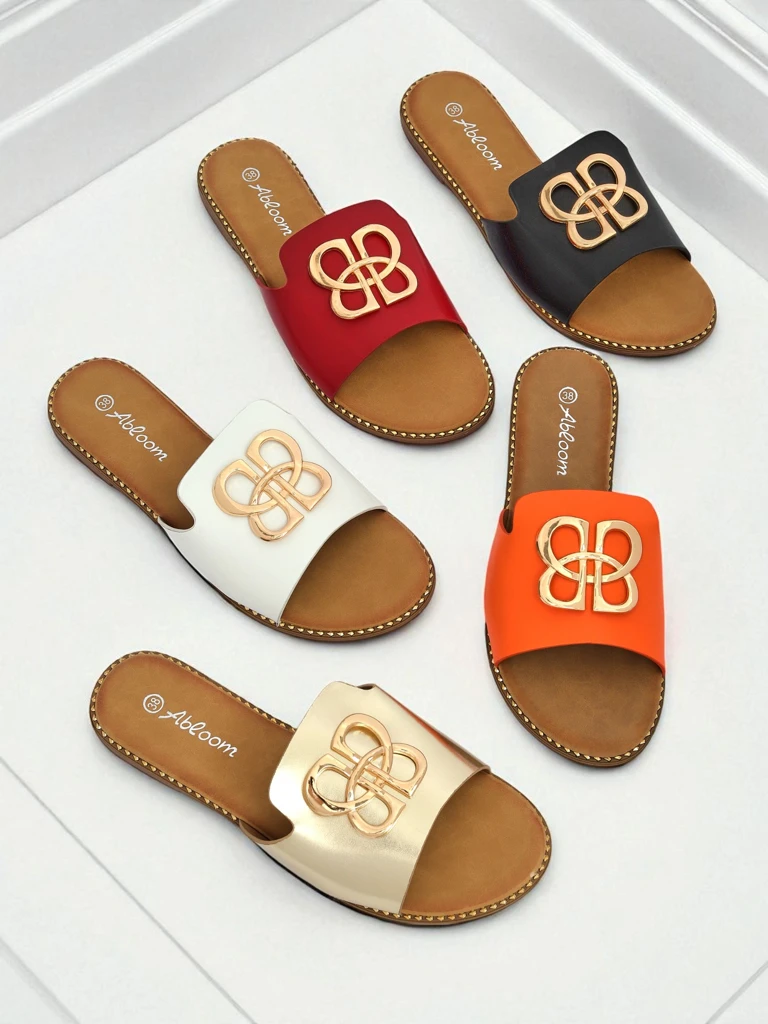 Royalfashion Дамски чехли с равна подметка Heraklia