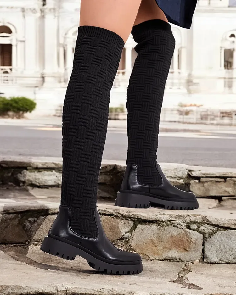 Royalfashion Дамски ботуши над коляното Aruni