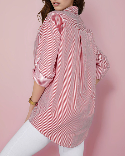 Royalfashion Дамска раирана риза