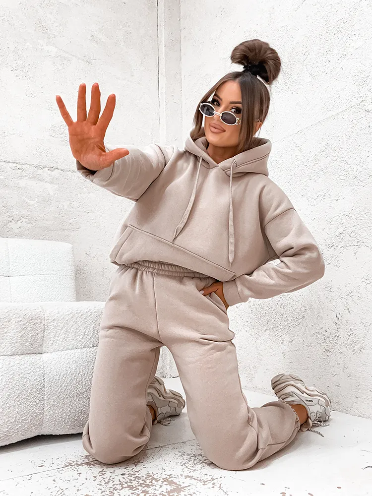 Royalfashion Памучен дамски комплект с потник