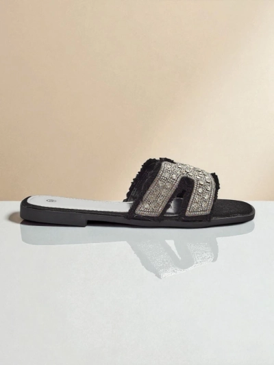 Royalfashion Дамски сандали с камъни CrystalEase