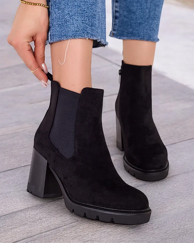 Royalfashion Дамски ботуши с токчета Timoxo