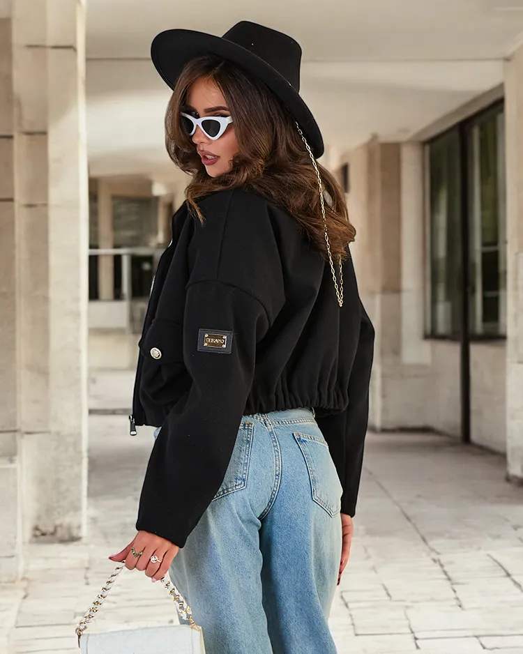 Royalfashion Дамско яке тип "бомбър"