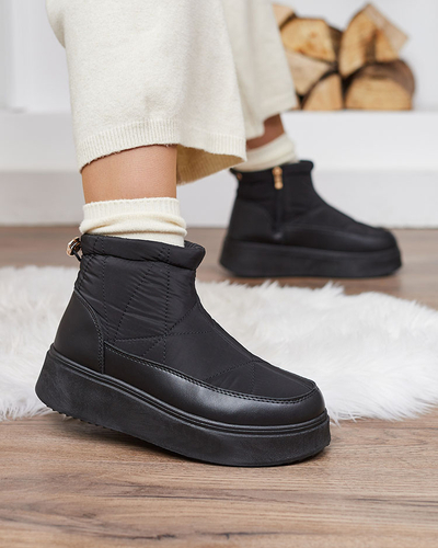 Royalfashion Дамски ботуши за сняг с приплъзване в черно Armeda