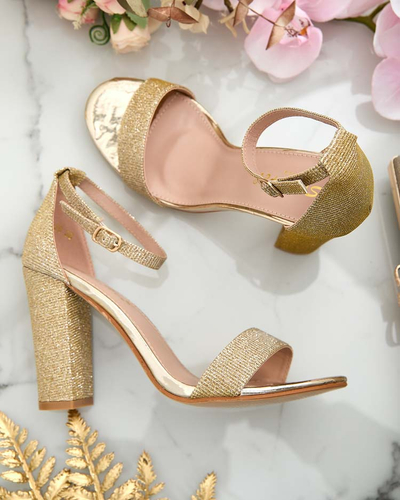 Royalfashion Дамски сандали с брокат Etotta