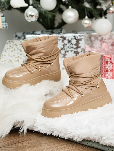 Royalfashion Дамски ботуши за сняг в кафяв цвят Dabenda