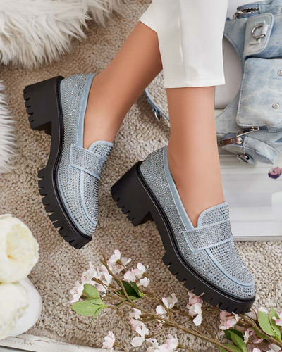 Royalfashion Дамски мокасини с циркони Epolls