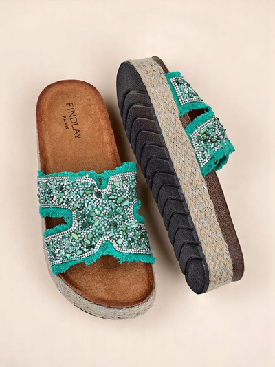 Royalfashion Дамски сандали с украси Candy Candy