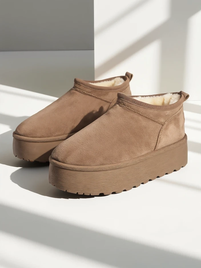 Royalfashion Дамски къси ботуши a'la snow boots Ozozi