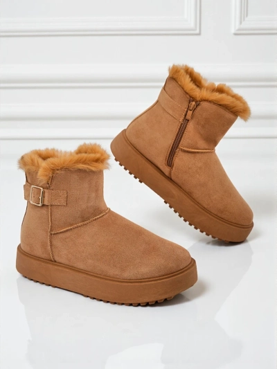 Royalfashion Къси дамски боти тип сноубутс Aurelia Classico