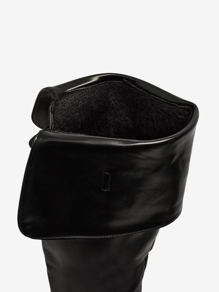 Дамски ботуши над коляното от еко кожа Denivra