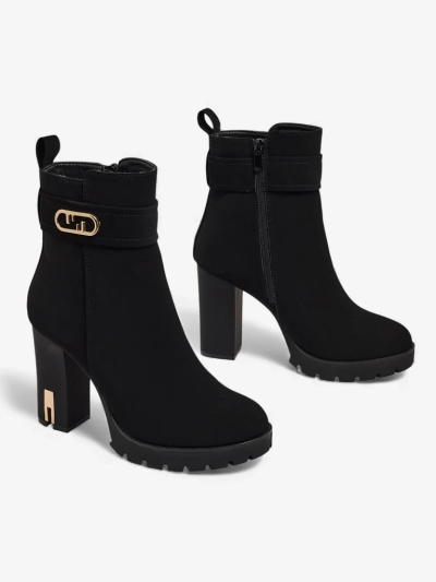 Дамски боти от еко велур на ток Tovia