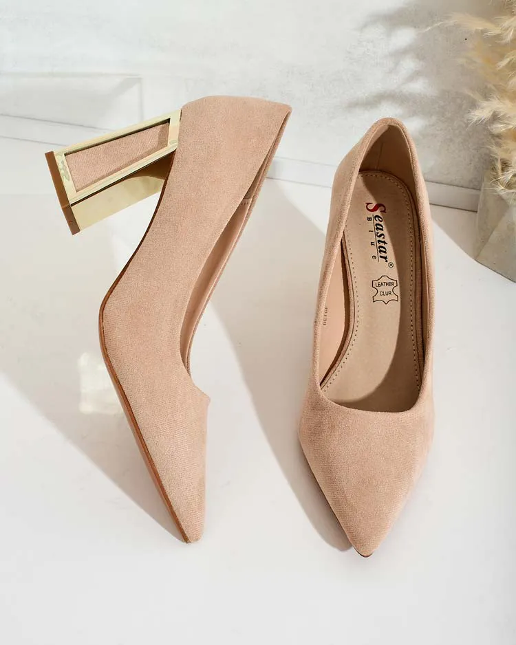 Royalfashion Дамски обувки с декоративен ток Badilla