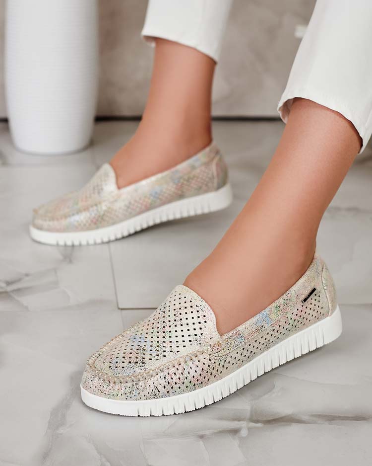 Royalfashion Дамски ажурни мокасини Nafis