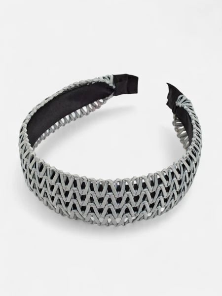 Royalfashion Дамска ажурна плетена лента за глава