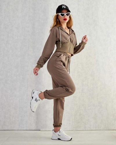 Royalfashion Дамски памучен комплект с потник