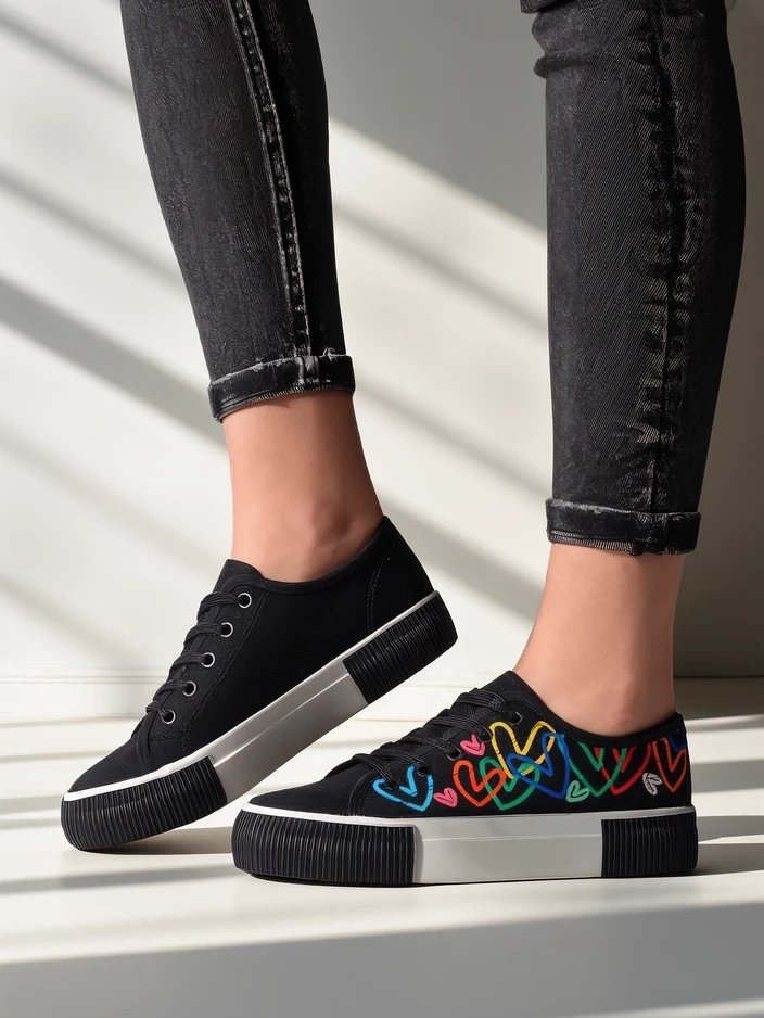 Кецове Royalfashion за жени с принт Sercess