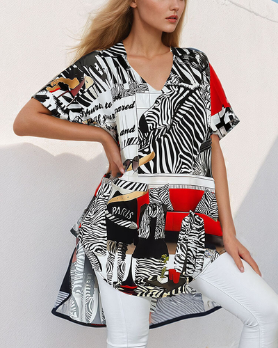 Royalfashion Дамска туника с десен