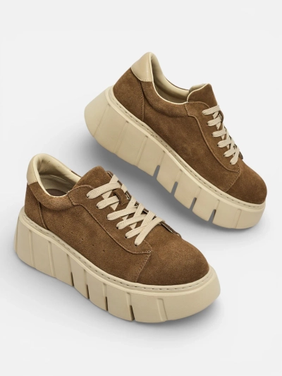 Спортни дамски сникърси от естествена кожа Eller